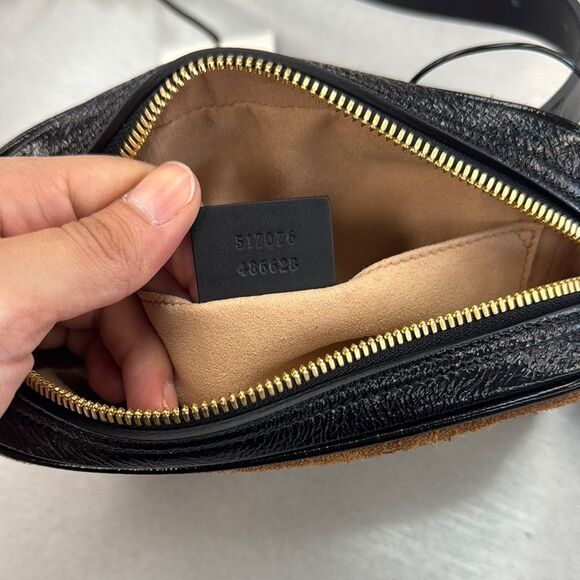 Gucci Brown and Black Belt Bag with Signature Webbing - Picture 9 of 11